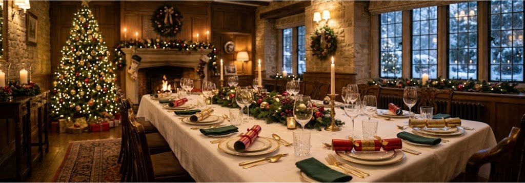Private dining Christmas party at Oakwood Hotel Twigworth