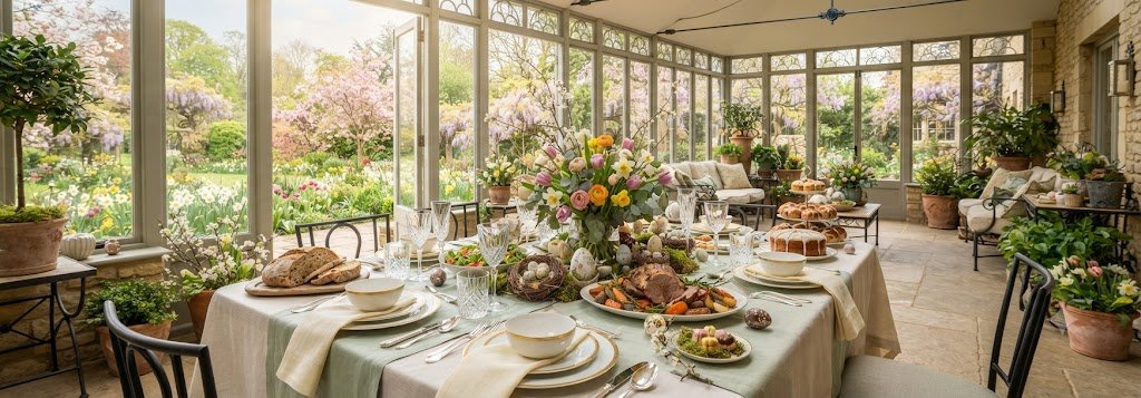 Family Easter Sunday lunch at Oakwood Hotel, Easter celebrations venue in Gloucester