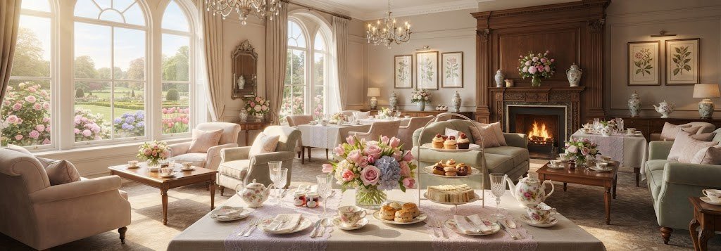 Mother's Day afternoon tea in The Drawing Room at Oakwood Hotel
